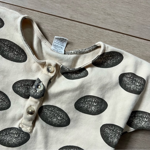 Kate Quinn Kids Toddler Football Henley Top Shirt - Picture 2 of 6